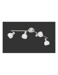 [TRIOR80174007] Faretto Da Soffitto 4 Led Orientabile Antibes Nichel Trio Lighting