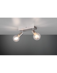 [TRIOR80182007] Faretto Spot 2xE27 Vannes Nichel L26 cm Trio Lighting