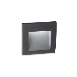 [8021696255521] Faretto ad incasso Wire 1.5W antracite - 90x70x90mm