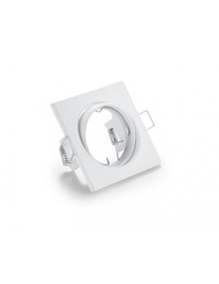 [20009469] Faretto da Incasso Quadrato Jura 1xGU10 Bianco 8x8 cm Trio Lighting