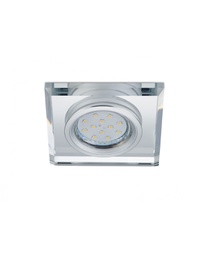 [TRIO652200152] Faretto da Incasso Quadrato Kristallglas Pirin GU10 Cromo Trio Lighting