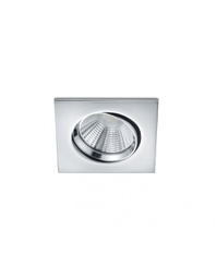 [TRIO650410106] Faretto da Incasso Quadrato Pamir Led 5,5w 3000k Cromo Trio Lighting