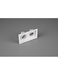 [TRIO651600231] Faretto da Incasso Rettangolare Kenai 2xGU10 Bianco L17 cm Trio Lighting
