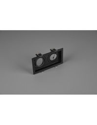 [TRIO651600232] Faretto da Incasso Rettangolare Kenai 2xGU10 Nero L17 cm Trio Lighting