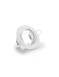 [20009466] Faretto da Incasso Rotondo Jura 1xGU10 Bianco Ø8 cm Trio Lighting