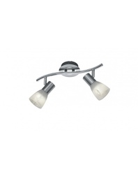 [TRIO871010207] Faretto da Soffitto 2 Spot E14 Orientabili Levisto Nichel Trio Lighting