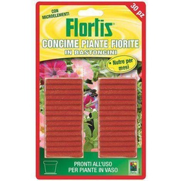 [014696] Flortis Bastoncini Concimanti Per Piante Fiorite 40Gr Concime