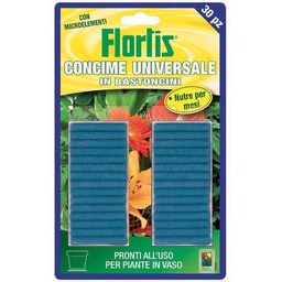 [014687] Flortis Concime Universale Bastoncini Blu 40Gr Per Piante E Fiori In Vaso