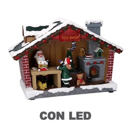 [V6143240000] Giostrina resina led negozio di giocattoli cm35x14h23