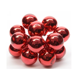 [KAE710.417] Grappolo 12 palline colore rosso
