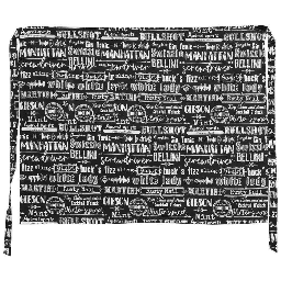 [20003593] Grembiule da vita 80x65 h cm in cotone nero