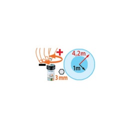 [CLAB90020] Irrigatore Pop-Up regolabile da 0 a 350 Gradi alzo 2&quot;