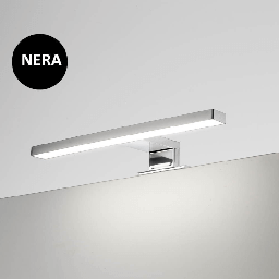[FZ89560] Lampada LED Kyra per bagno 300 mm nera