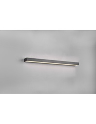 [TRIO283919032] Lampada Specchio Bagno Doppia Emissione Led 13w Rocco Nero IP44 Trio Lighting