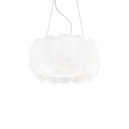 [8021696074139] Lampada a sospensione bianco D 440 x H min 460 - max 1200 mm