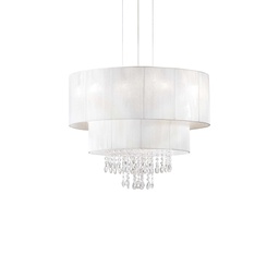 [8021696182179] Lampada a sospensione bianco D 500 x H min 730 - max 2480 mm