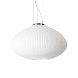 [8021696264523] Lampada a sospensione cromo D 450 x H min 550 - max 2300 mm