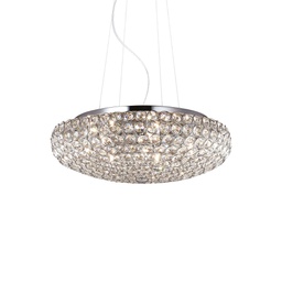 [8021696087979] Lampada a sospensione cromo D 460 x H min 400 - max 1200 mm