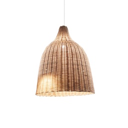 [8021696159812] Lampada a sospensione legno D 350 x H min 700 - max 2450 mm