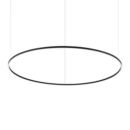 [8021696304472] Lampada a sospensione nero D 1500 x H min 275 - max 2025 mm