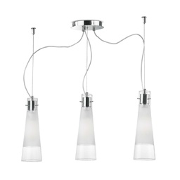 [8021696033952] Lampada a sospensione trasparent L 670 x H min 600 - max 1300 x P 200 mm