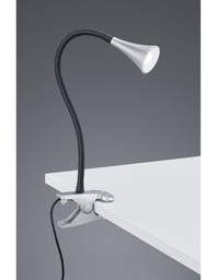 [TRIOR22398187] Lampada da Scrivania Led Viper Alluminio Con Pinza H35 cm Trio Lighting