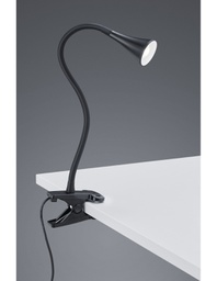 [TRIOR22398102] Lampada da Scrivania Led Viper Nero Con Pinza H35 cm Trio Lighting