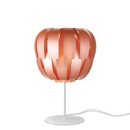 [QN/T/33/COP] Lampada da Tavolo Base e Stelo Copper in Metallo Cm. 19 x 33h