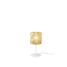 [PRISMA/T/36/NGLD] Lampada da Tavolo Base e Stelo New Gold in Metallo Cm. 13 x 36h
