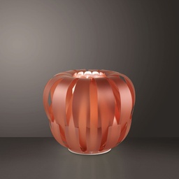 [QN/L/42/COP] Lampada da Tavolo Copper in Metallo Bianco Cm. 42 x 33h