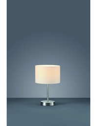 [TRIO501100101] Lampada da Tavolo Hotel Metallo Paralume Bianco Ø20 cm Trio Lighting