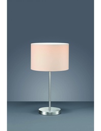 [TRIO511100101] Lampada da Tavolo Hotel Metallo Paralume Bianco Ø30 cm Trio Lighting