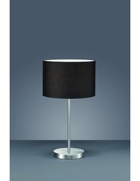 [TRIO511100102] Lampada da Tavolo Hotel Metallo Paralume Nero Ø30 cm Trio Lighting