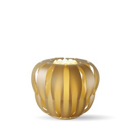 [QN/L/19/NGLD] Lampada da Tavolo New Gold in Metallo Bianco Cm. 19 x 17h