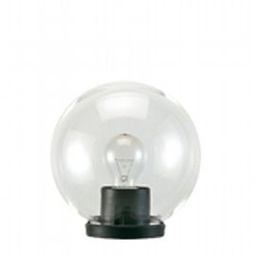 [SOV406/06] Lampada da esterno in termoplastico con sfera chiara in PMMA Ø 20cm nero