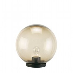 [SOV409/06] Lampada da esterno in termoplastico con sfera fumé Ø 20cm nero