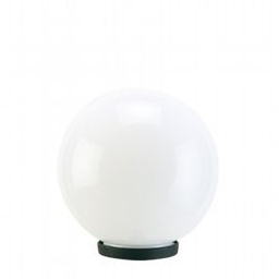 [SOV407/06] Lampada da esterno in termoplastico con sfera opale Ø 20cm nero