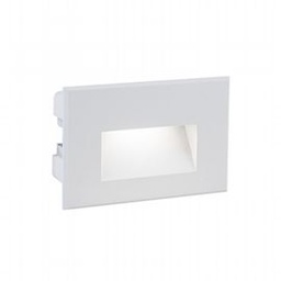 [SOV99191/02] Lampada da incasso in alluminio pressofuso con diffusore in vetro satinato - 3W, 300 lumen, 4000°K bianco