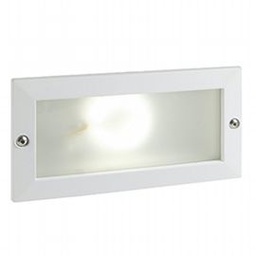 [SOV98215/02] Lampada da incasso in alluminio pressofuso con diffusore in vetro satinato bianco
