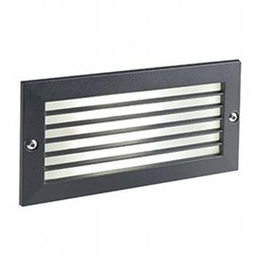 [SOV98214/06] Lampada da incasso in alluminio pressofuso con diffusore in vetro satinato nero