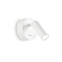 [8021696260600] Lampada da parete BEAN bianca - L 70 x H 85 x P 110 mm