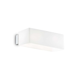 [8021696009537] Lampada da parete BOX, bianca - L200xH70xP140mm