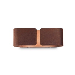 [8021696170923] Lampada da parete Clip Mini in corten - L 250 x H 90 x P 80 mm