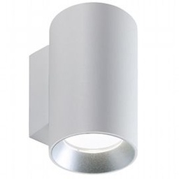 [SOV98464/02] Lampada da parete in alluminio pressofuso, diffusore in vetro trasparente, 40W, 4242 lumen, luce calda bianco