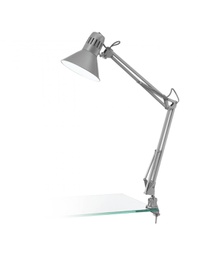 [20036122] Lampada da scrivania argento Firmo con morsetto Eglo.