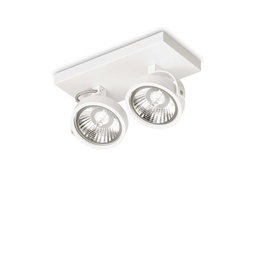 [8021696300559] Lampada da soffitto Konig, L 280 x H 125-165 x P 140 mm, bianca