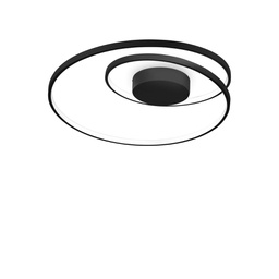 [8021696269412] Lampada da soffitto OZ nera 600x180mm ON-OFF