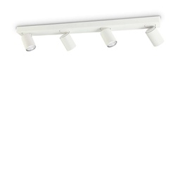 [8021696229089] Lampada da soffitto Rudy PL4, bianca, Ø 125 x H 90-125 mm