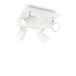 [8021696156774] Lampada da soffitto SPOT PL4 bianco - L305xH130xP305mm