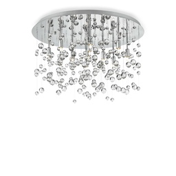 [8021696022222] Lampada da soffitto cromo D 405 x H 315 mm